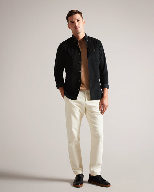 LECCO-Shirts-Level up your shirt drawer with this staple shirt. Crafted for comfort and style, LECCO features long sleeves, a classic collar, and a convenient chest pocket. Button up shirt Long sleeves Classic collar Chest pocket Button fastening Regular fit- Ted Baker Romania